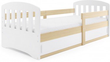 BMS Group - Dječji krevet Classic-1 - 80x160 cm - borovina/bijela