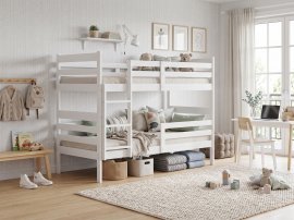 Krevet na kat Eryk - 90x190 cm - bijela