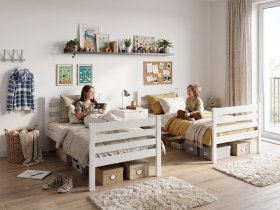 BMS Group - Krevet na kat Eryk - 90x190 cm - bijela