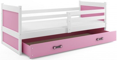 BMS Group - Dječji krevet Rico - 90x200 cm - bijela/roza