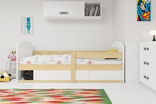 BMS Group - Dječji krevet Classic - 80x160 cm - borovinaovina/bijela