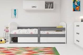 BMS Group - Dječji krevet Classic - 80x160 cm - graphite/bijela