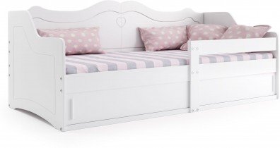 BMS Group - Dječji krevet Julka - 80x160 cm - bijela/bijela