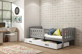 Dječji krevet Kubus - 90x200 cm - graphite/bijela