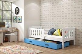 Dječji krevet Kubus - 90x200 cm - bijela/plava
