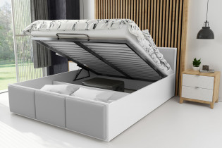 BMS Group - Tapecirani krevet Panamax  - 140x200 cm - bijela