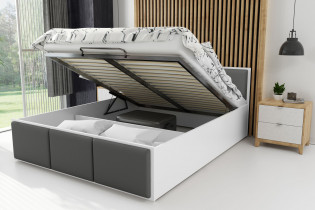 BMS Group - Tapecirani krevet Panamax  - 140x200 cm - bijela