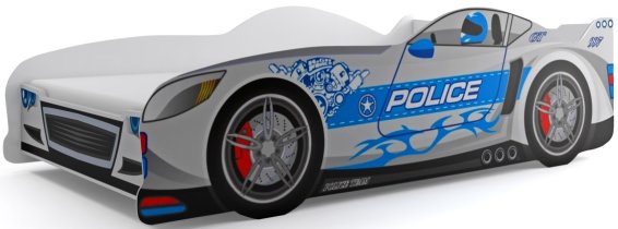BMS Group - Dječji krevet Cars - 80x160 cm - siva