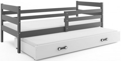 BMS Group - Dječji krevet Eryk s dodatnim ležajem - 80x190 cm - graphite/bijela