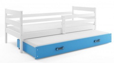 BMS Group - Dječji krevet Eryk s dodatnim ležajem - 80x190 cm - bijela/plava