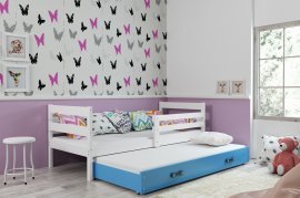BMS Group - Dječji krevet Eryk s dodatnim ležajem - 90x200 cm - bijela/plava