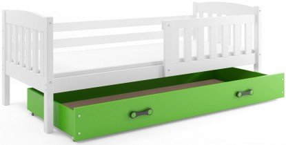 BMS Group - Dječji krevet Kubus - 80x160 cm - bijela/zelena