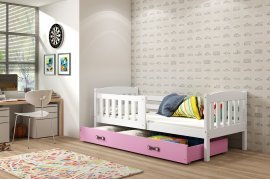 Dječji krevet Kubus - 80x190 cm - bijela/roza