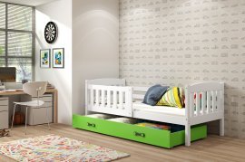 Dječji krevet Kubus - 90x200 cm - bijela/zelena