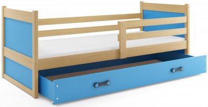 BMS Group - Dječji krevet Rico - 80x190 cm - borovina/plava