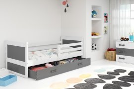 Dječji krevet Rico - 80x190 cm - bijela/graphite