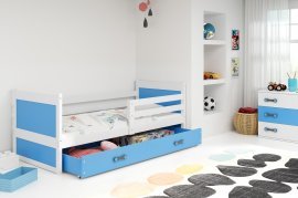 Dječji krevet Rico - 80x190 cm - bijela/plava