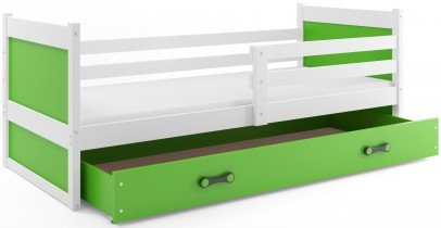 BMS Group - Dječji krevet Rico - 80x190 cm - bijela/zelena