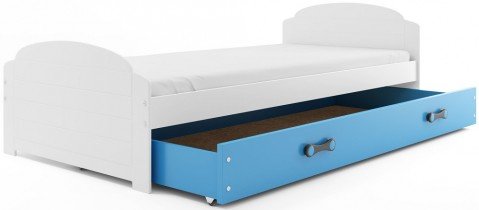 BMS Group - Dječji krevet Lili - 90x200 cm - bijela/plava