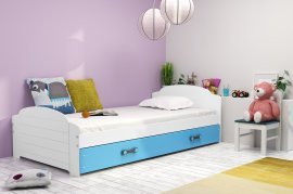 Dječji krevet Lili - 90x200 cm - bijela/plava
