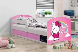 BMS Group - Dječji krevet Luki-1 - 80x160 cm - bijela/Hello kids