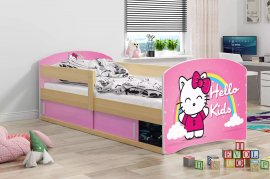 Dječji krevet Luki-1 - 80x160 cm - borovina/Hello kids