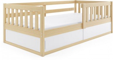 BMS Group - Dječji krevet Smart - 80x160 cm - borovina/bijela