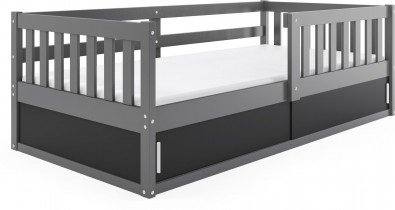 BMS Group - Dječji krevet Smart - 80x160 cm - graphite/crna