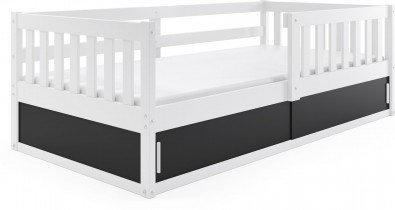 BMS Group - Dječji krevet Smart - 80x160 cm - bijela/crna