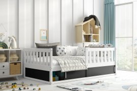 BMS Group - Dječji krevet Smart - 80x160 cm - bijela/crna
