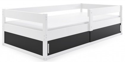 BMS Group - Dječji krevet Hugo - 80x160 cm - bijela/crna
