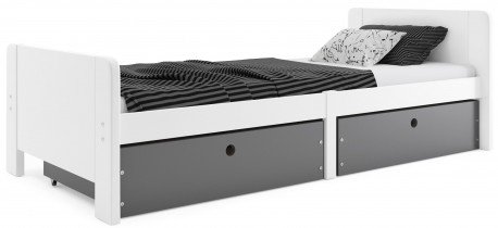 BMS Group - Dječji krevet Arek - 80x200 cm - bijela/graphite