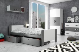 Dječji krevet Arek - 80x200 cm - graphite/graphite
