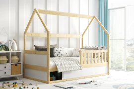 Dječji krevet Smart Domek - 80x160 cm - bor/bijela
