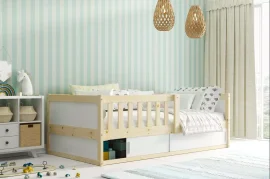 Dječji krevet Smart 2 - 80x160 cm - bor/bijela