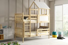 Krevet na kat Kacper Domek - 90x190 cm