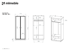 ML Meble - Garderobni ormar Vilavio 08