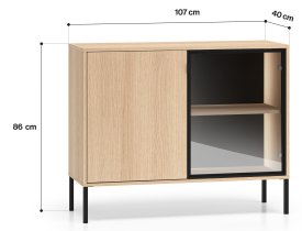 ML Meble - Komoda Barnee 03 - hrast lindberg