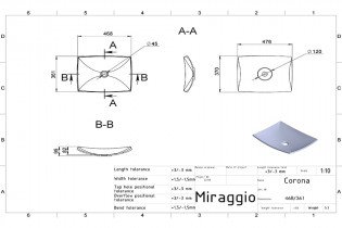 Miraggio - Nadgradni umivaonik Corona