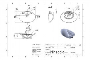 Miraggio - Nadgradni umivaonik Rubin