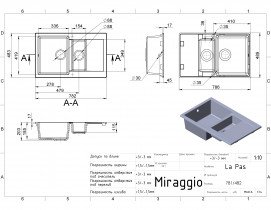 Miraggio - Kuhinjski sudoper LaPas