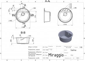 Miraggio - Kuhinjski sudoper Malibu