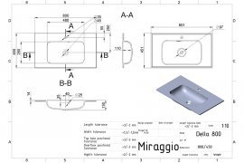 Miraggio - Umivaonik Della 800