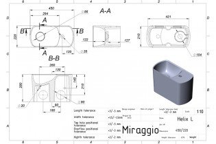 Miraggio - Umivaonik Helix 450 L