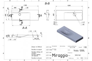 Miraggio - Umiwalnik Viola 120 L