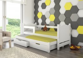 ADRK Furniture - Krevet Campos 75x180 cm s dodatnim ležajem - bijela