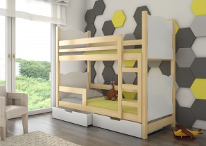 ADRK Furniture - Krevet na kat Maraba 75x180 cm - borovina