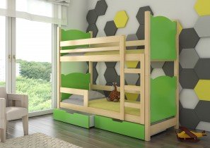 ADRK Furniture - Krevet na kat Maraba 75x180 cm - borovina