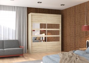 ADRK Furniture - Ormar s kliznim vratima Toledo - 180 cm