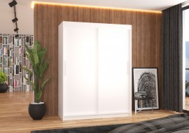Ormar s kliznim vratima Denver - 150 cm - bijela